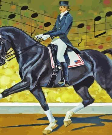 Graceful Dressage Horse Paint By Numbers