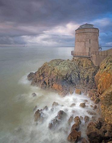 Dublin Martello Tower Scenery Paint By Numbers
