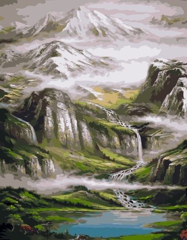 Mountain Landscape Sunrise Paint By Numbers