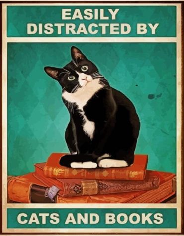 Easily Distracted Cat Lover Paint By Numbers