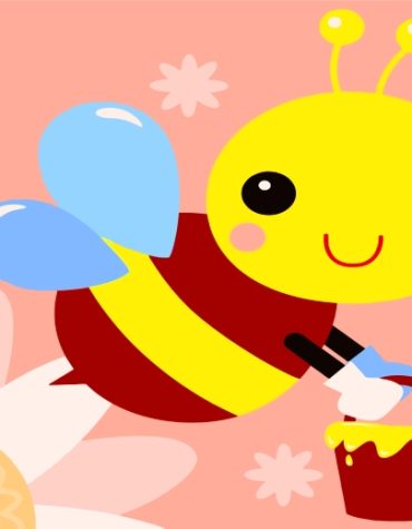 Easy Honey Bee Paint By Numbers