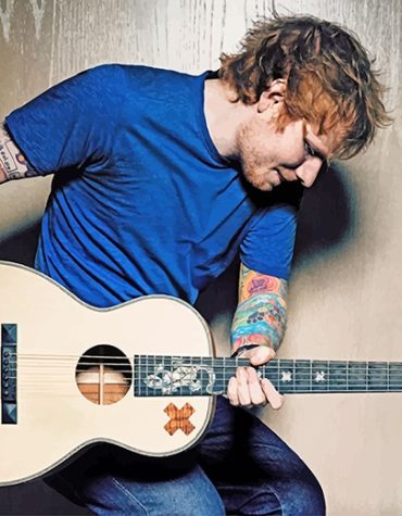 Ed Sheeran with Guitar Paint By Numbers