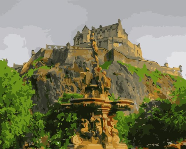 Edinburgh Castle Europe Paint By Numbers