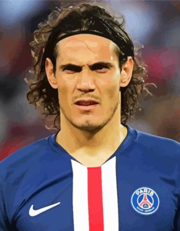 Edinson Cavani Football Star Paint By Numbers