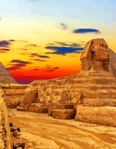 Explore Giza Pyramids Paint By Numbers