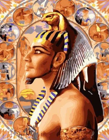 Golden Egyptian Pharaoh Paint By Numbers