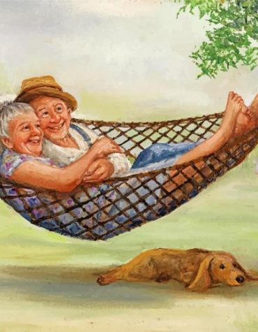 Romantic Elderly Lovers Paint By Numbers