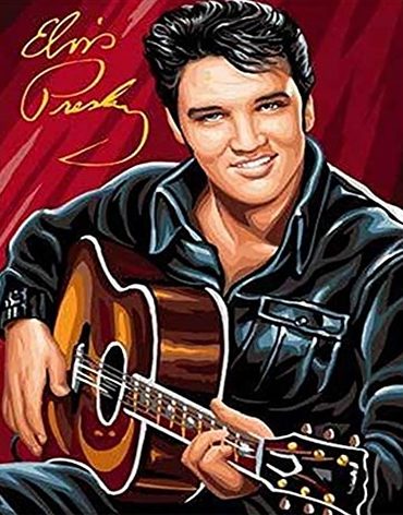 Elvis Presley With Guitar Paint By Numbers