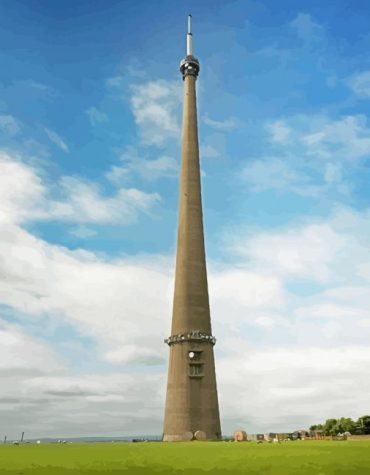 Emley Moor Tower Painting Kit Paint By Numbers