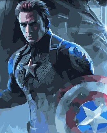 Captain America Movie Paint By Numbers