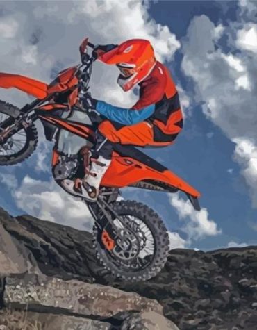 Enduro Bikers Passion Paint By Numbers