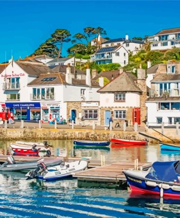 St Mawes Coastal Scene Paint By Numbers