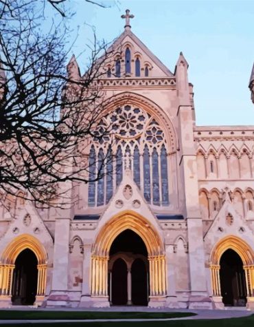 Saint Albans Cathedral England Paint By Numbers