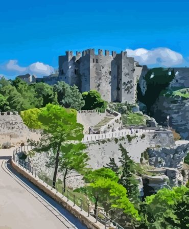 Erice Italy Townscape Paint By Numbers