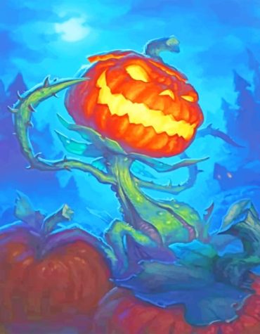Spooky Halloween Pumpkin Paint By Numbers
