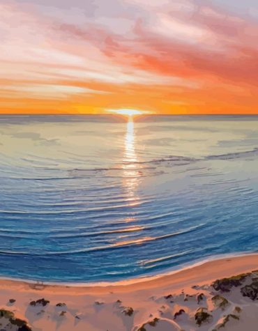 Exmouth Sunset Seascape Paint By Numbers