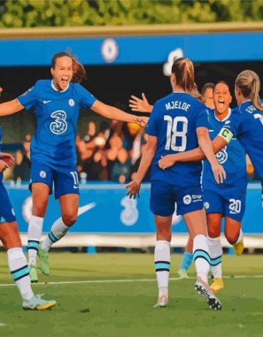 Women of Chelsea: Players Paint By Numbers