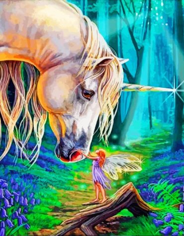 Magical Fairy and Unicorn Paint By Numbers