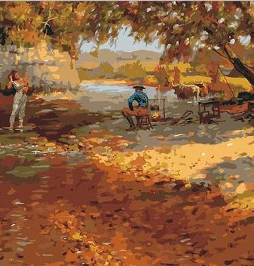 Family Camping Retreat Paint By Numbers