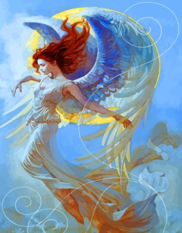 Fantasy Angel with Wings Paint By Numbers