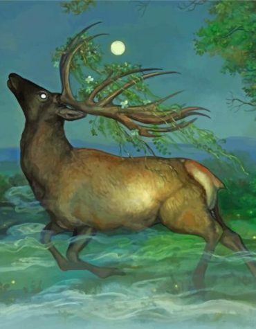 Majestic Fantasy Elk Paint By Numbers