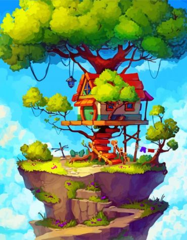 Magical Tree House Adventure Paint By Numbers