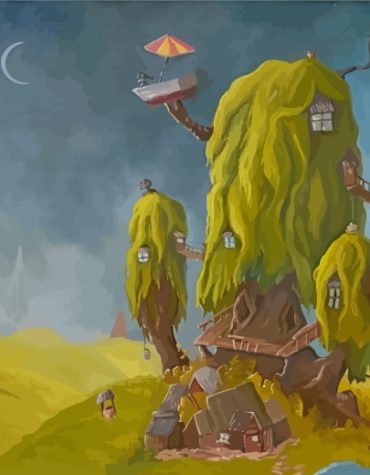 Fantasy Nature Retreat Paint By Numbers