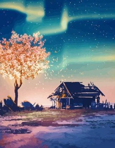 Enchanted Lights Fantasy Tree Paint By Numbers