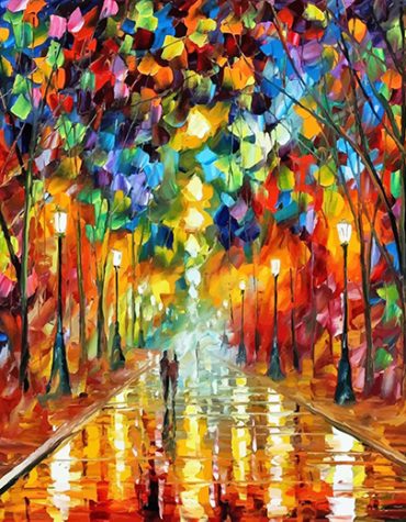 Leonid Afremov Couple Cityscape Paint By Numbers