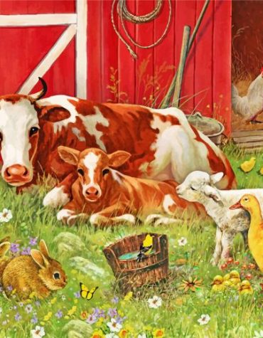 Farm Animal Collection Paint By Numbers
