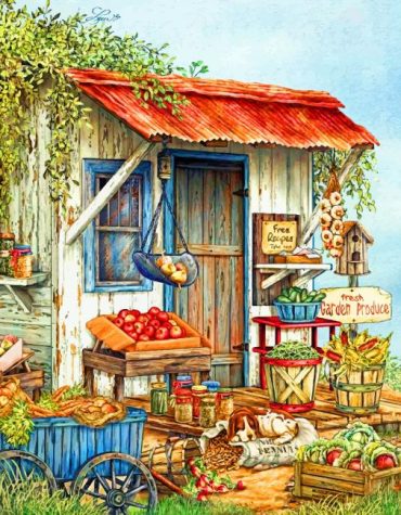 Farm Fresh Produce Paint By Numbers