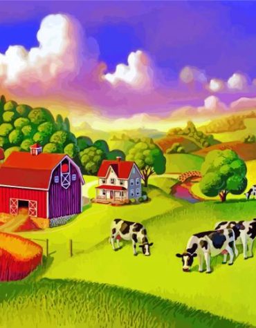 Farm Landscapes Paint By Numbers