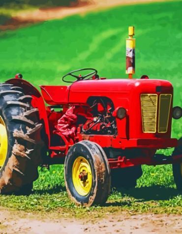 Farm Tractor Engine Colors Paint By Numbers