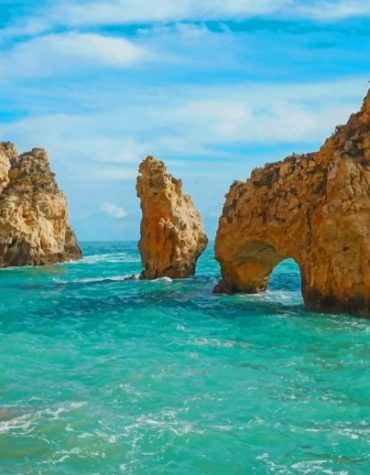 Ponta Da Piedade Seascape Paint By Numbers