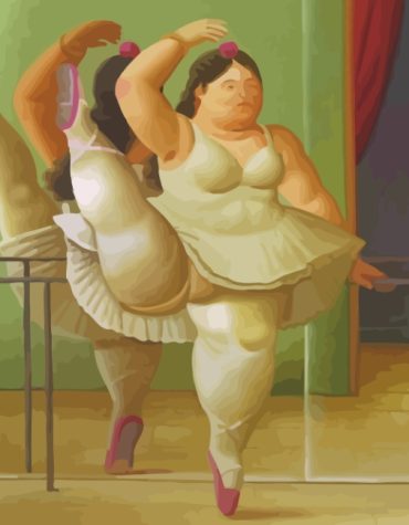 Botero Style Fat Ballerina Paint By Numbers
