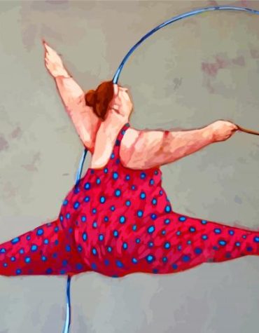 Fat Ballet Dancer Paint By Numbers