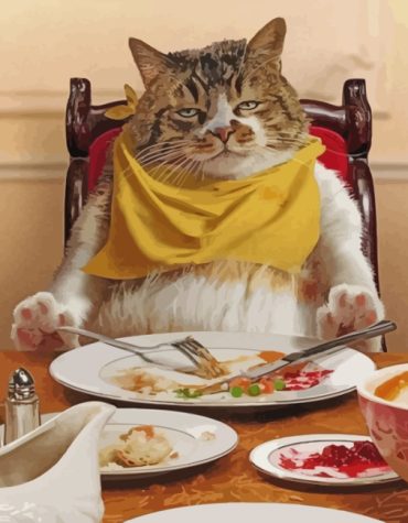 Fat Cat Delight Paint By Numbers