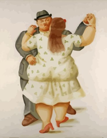 Botero Style Fat Couple Paint By Numbers