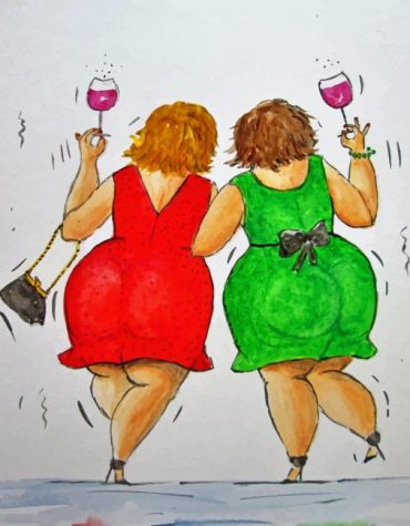 Fat Ladies Friendship Paint By Numbers