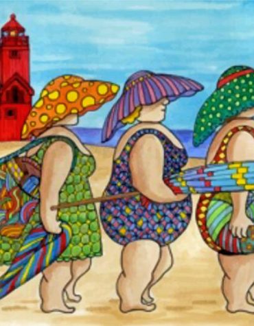 Curvy Beach Women Paint By Numbers