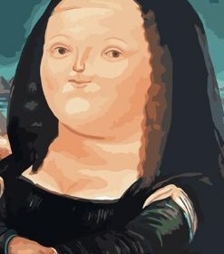 Fat Monalisa Women Paint By Numbers