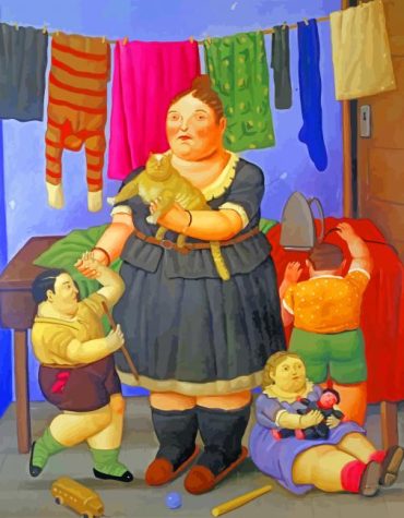 Botero Fat Family Paint By Numbers