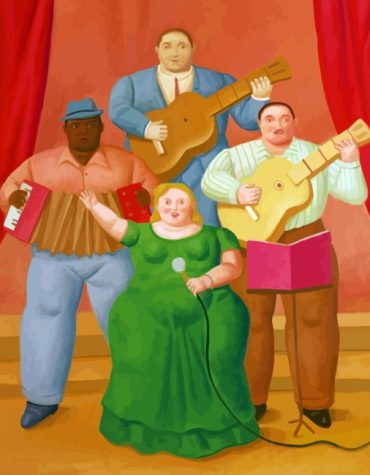 Fat Musicians Art Paint By Numbers