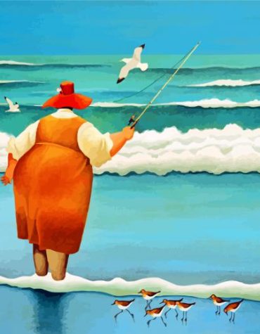 Fat Lady at Sea Paint By Numbers