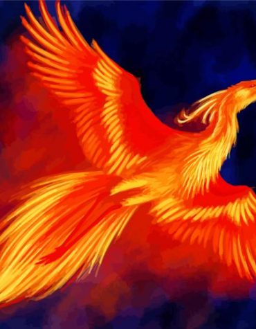 Fantasy Fawkes from Harry Potter Paint By Numbers