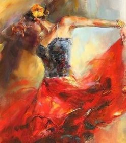 Flamenco Dancer Spanish Paint By Numbers