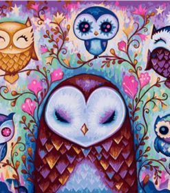 Mandala Owl Art Paint By Numbers