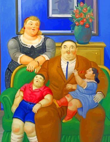 Botero Family Colors Paint By Numbers