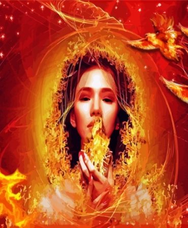 Fiery Ladies Masterpiece Paint By Numbers