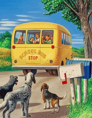 Stevan Dohanos School Scene Paint By Numbers